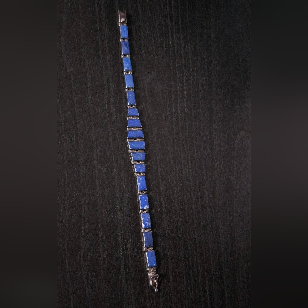 Lapis Sterling Silver Bracelet